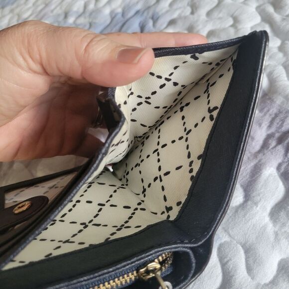 Kate Spade Leather Wallet, navy blue - Picture 4 of 9